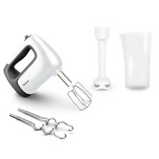 Tefal Handmixer-Set Mixer HT4611 Prep'Mix+ Turbo-Funktion Messbecher 500 Watt