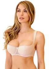 Sexy Plus Size Balconette Bra ROSME Lace Lingerie GRAND Black Beige White