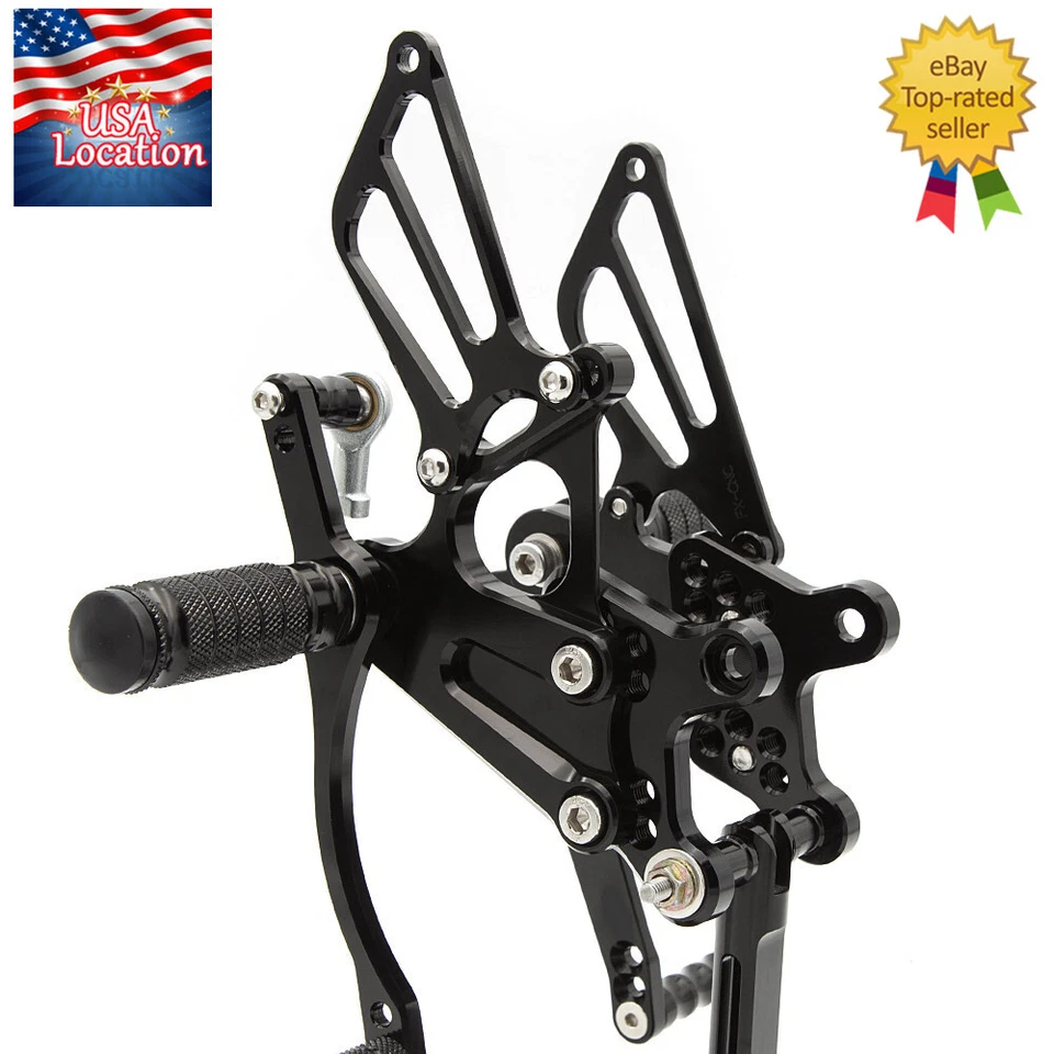 Conjunto de pedais traseiros para Honda CBR954RR CBR929RR 2000-2003 FXCNC novo - Imagem 4 de 4