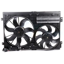 Radiator Condenser Cooling Fan for 10-13 VW Golf 05-13 Jetta 12-15 Passat 2.0L