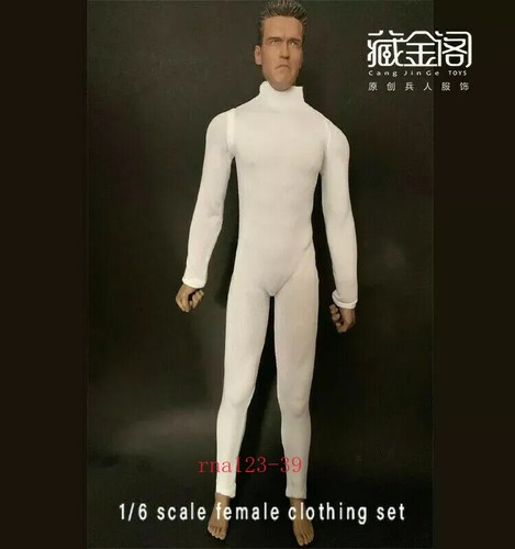 Collant tuta elastico scala 1/6 body vestiti vestibilità 12'' uomo PH TBL figura - Foto 5 di 19