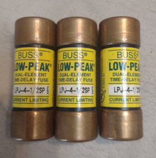 LOT OF 3 PCS BUSSMANN LPJ-4-1/2SP 4-1/2A/AMP FUSE