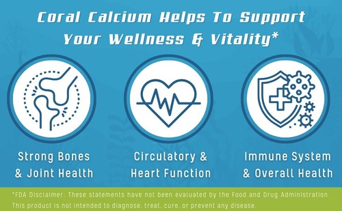 Coral Calcium Daily Original 1475mg 90 capsule Best Pure Supreme Marine Okinawan - Picture 9 of 11