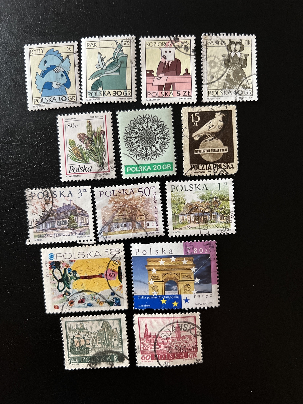 Poland Stamp Collection lot of 14 stamps, used eBay