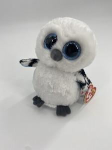 Ty Beanie Boo Spells the White Owl Blue Glitter eyes Retired Rare 2012 | eBay
