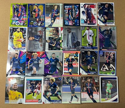 2016-22 PSG Lot (24) Prizm, Mosaic, Neymar, Mendes, Buffon Rookies+