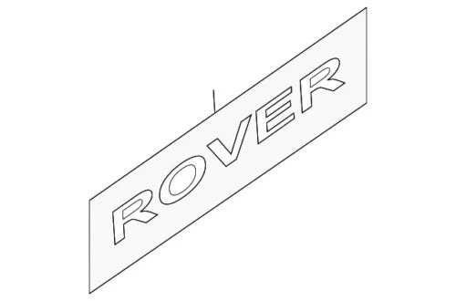 Placa de identificación para Land Rover (N/P LR030780)