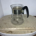 VTG Pyrex Corning Atomic Star Burst Coffee Pot Carafe 4 Cup Heat Proof Glass (F3
