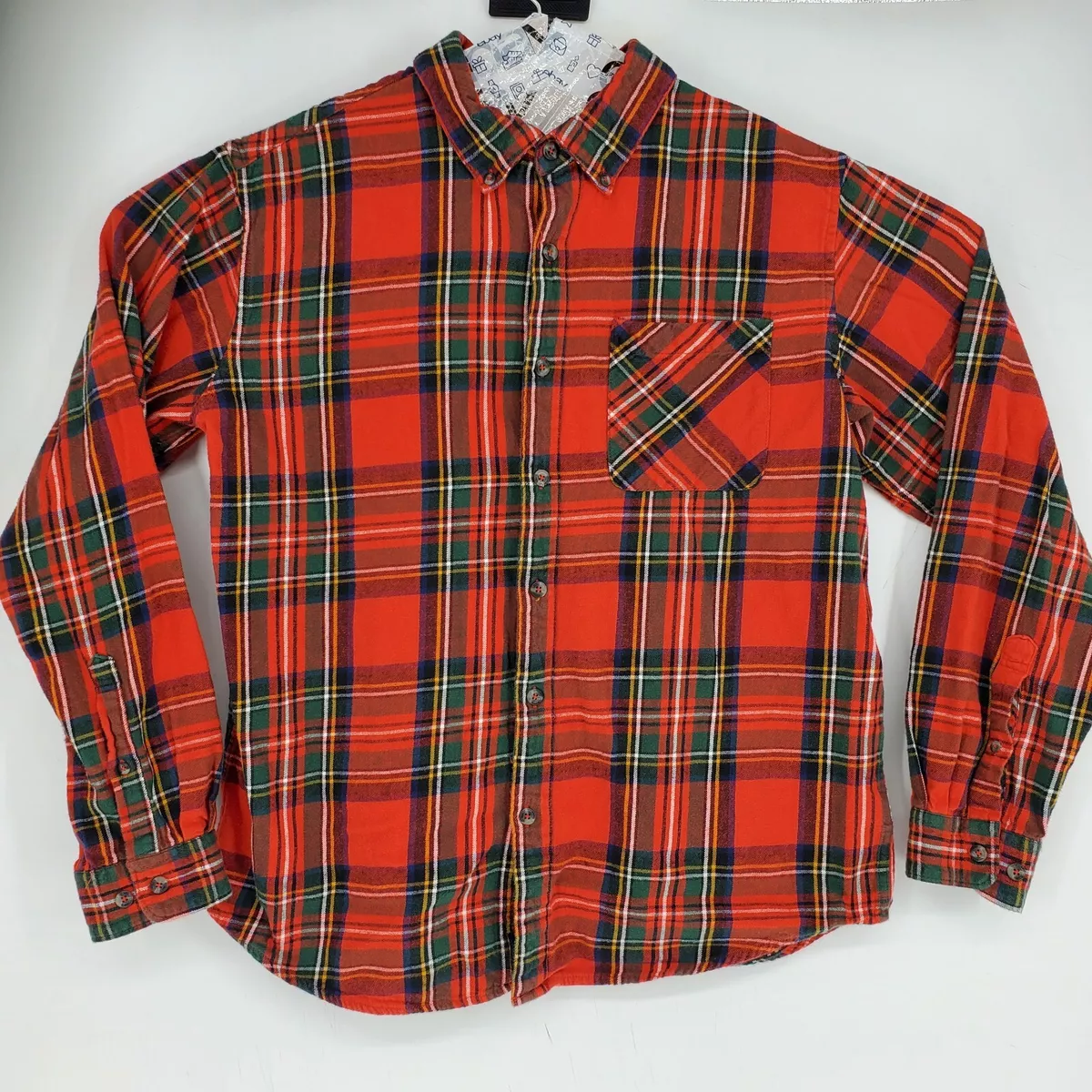 Mens red and green plaid sale shirt