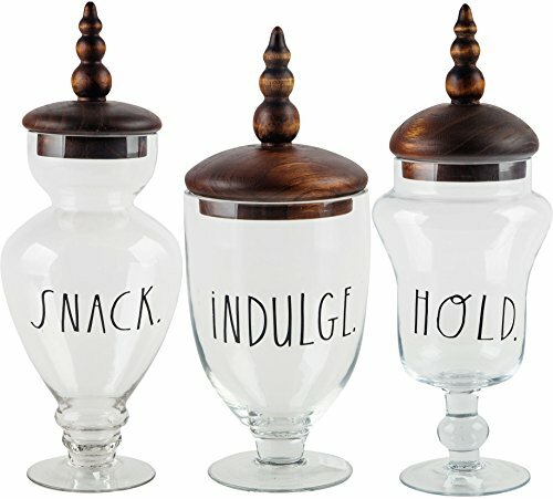 Huis Set Of 3 Wedding Candy Buffet Container Glassware Clear Glass Apothecary Jars Luxclusif Com