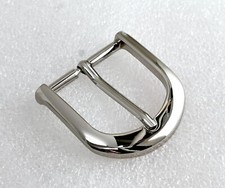 1 1/4" pin belt buckle 60A excellent quality shinny silver color finish USA