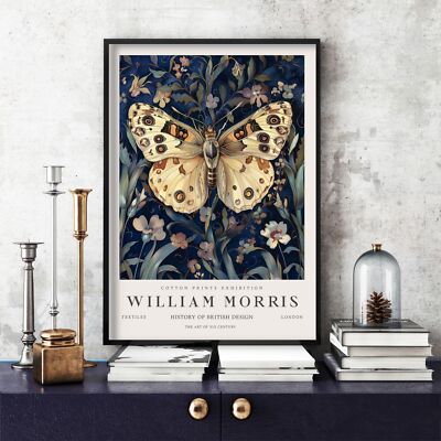 William Morris Druck, William Morris Ausstellung Poster Schmetterling (49c)