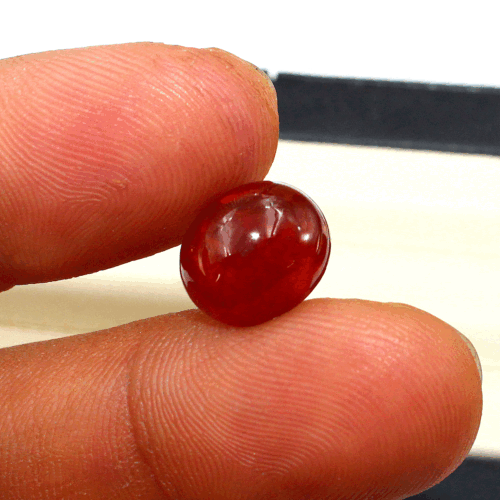 Certified 8.8 Cts Natural Spessartine Untreated Oval Cabochon Top Grade Gemstone - Picture 5 of 12
