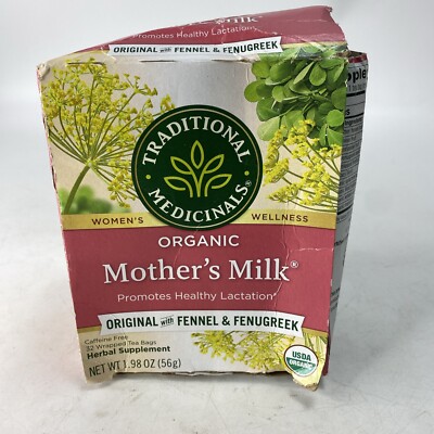 Traditional Medicinals Herbal Tea Organic Mothers Milk, 32 Tea Bags BB 05/2026