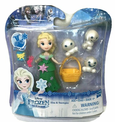 Disney Frozen Little Kingdom Elsa & Snowgies Snap In Figure