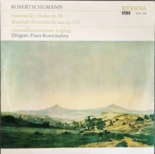Franz Konwitschny: Schumann- Symphony No 1, Manfred Overture / Eterna black