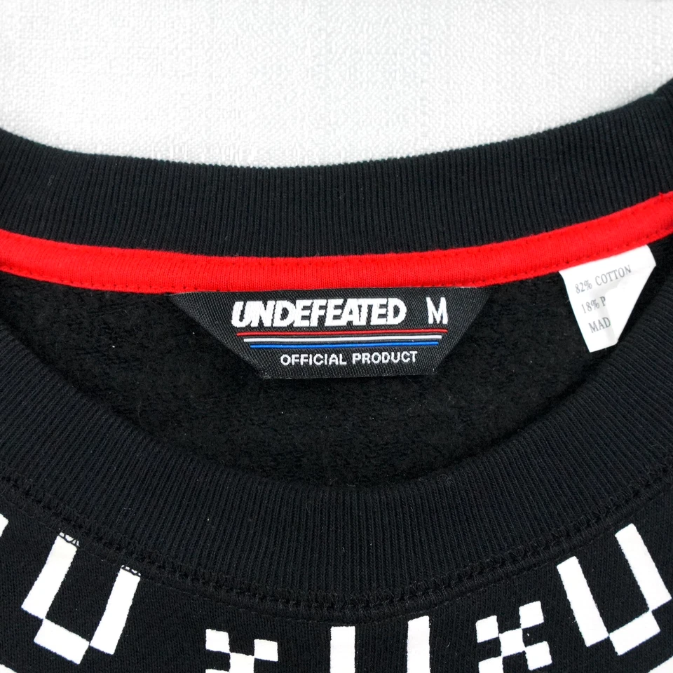 Undefeated Sweatshirt Men Medium Black Xmas Traverse Holiday Nordic Sweater - Image 3 of 4