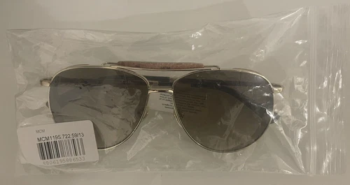 MCM 119S 722 Unisex Sunglasses – Shiny Gold/Brown Frame – Brown Tint Lens - Picture 2 of 2