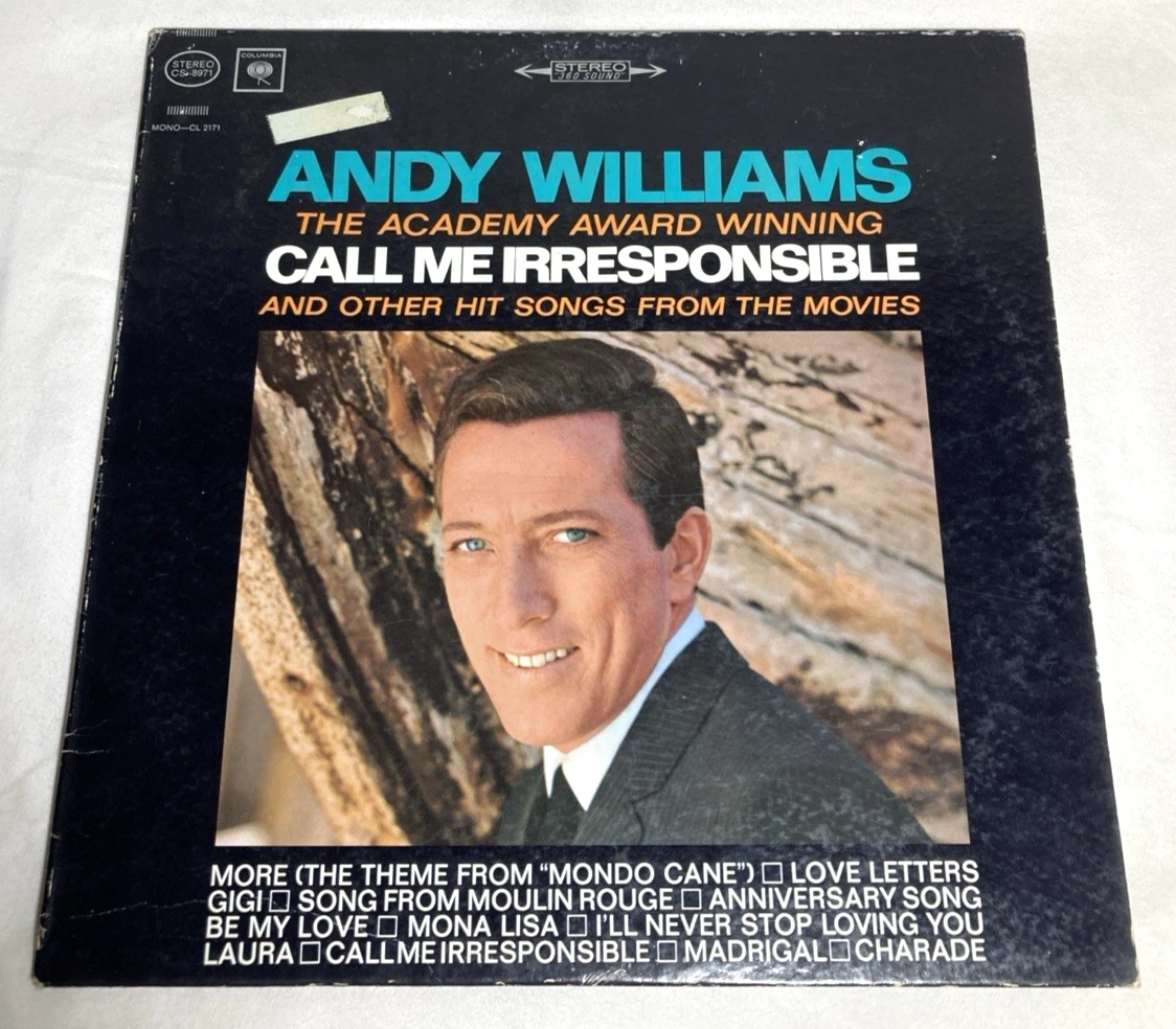 Andy Williams Good Plus (G +) Grading LP Vinyl Records for sale | eBay