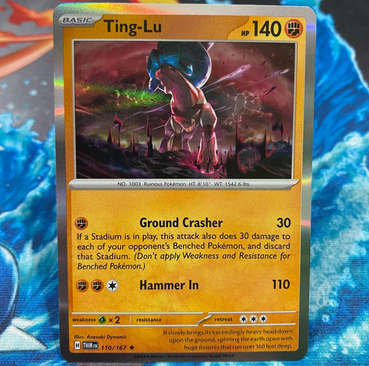 Ting-Lu Holo Rare Pokemon Card Twilight Masquerade 110/167 NM | eBay