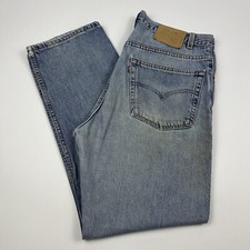 Vintage 90s Levi's 505 Distressed Straight Denim Jeans Men's 38x30 USA Made READ