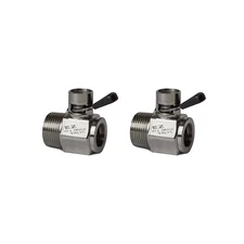 EZ-200 (NPT 1-12) Thread Size Oil Drain Valve, Caterpillar 3406,3408 (Pack of 2)
