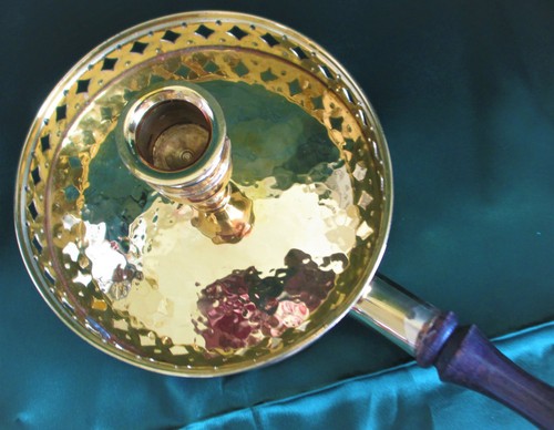 Nordfriesische Metallkunst Husum Handarbit Brass Candle Holder Made in Germany - Picture 9 of 9