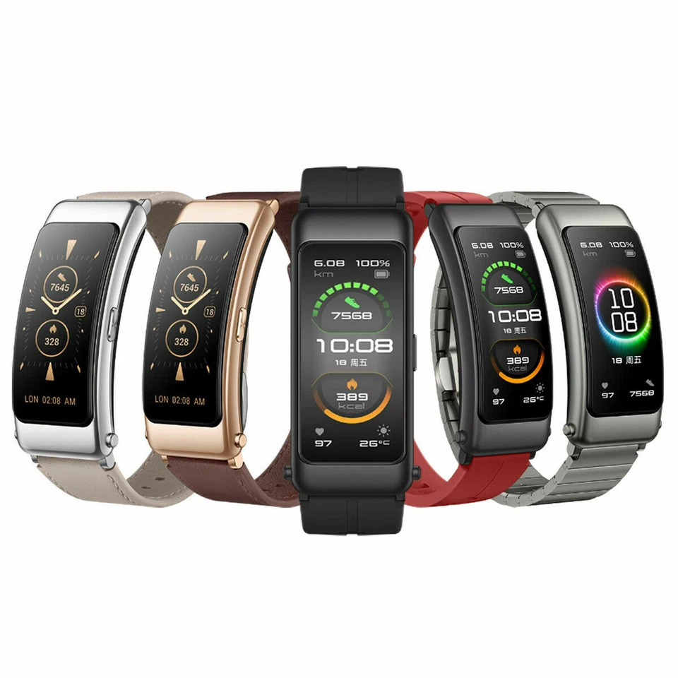 Huawei TalkBand B6 Width Bluetooth Smart Bracelet Sports Wristbands Touch AMOLED - Image 4 of 4