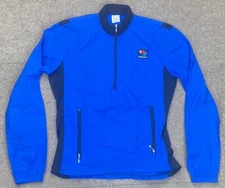 Bellwether Vintage Unisex 1/4 Zip Long Sleeve Cycling  Jacket Size Medium