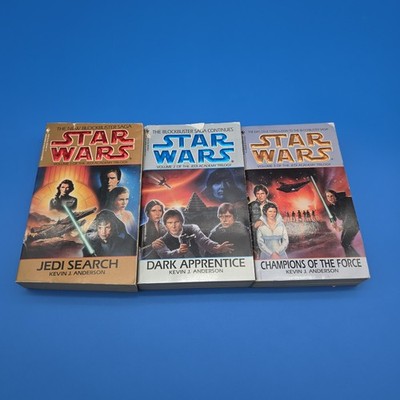Star Wars JEDI ACADEMY Trilogy 1-3 PB Book Lot Pre-legends Dark Apprentice