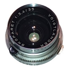 Vintage Voigtlander Skoparet 1:3,4/35 Camera Lens Compur EUC