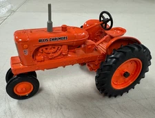 Vintage Orange Allis Chalmers WD45 Tractor Toy Diecast 1/16 Model Farm Vehicle