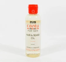 Cantu for Men 2 in 1 Hair & Beard Oil Softens & Conditions 3.4 Fl. Oz. A5