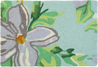 Jellybean Summer Blooms Accent Rug 20x30 Machine Washable Indoor Outdoor