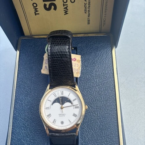 Men's Vintage 1986 MOONPHASE Watch SEIKO 7434-7000. Midsize*