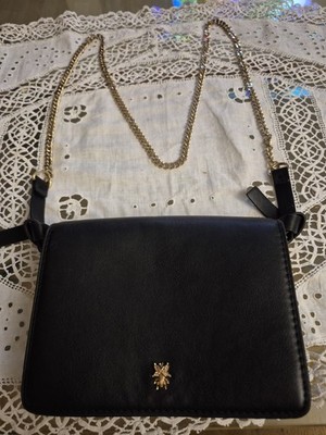 Zara Handtasche - 18x13x4,5 Umhängetasche - Kette - schw. gold Schulter Tasche 