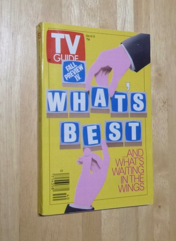 TV Guide Oct 6-12  1990 What's Best & What's Waiting FALL IVCharlotte NC