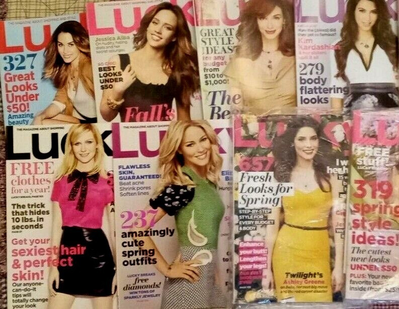 Lucky magazine 2007 - 2012 back issues pick one celebrity fashion shopping tips