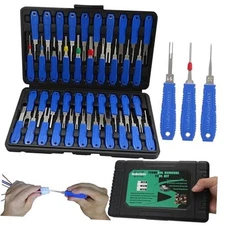 Terminal Removal Tool Kit - 41pcs Electrical Pin Removal Tools Automotive Blue