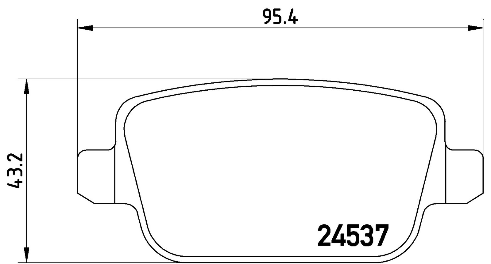 Für BREMBO P 44 016 Brake Pad Set, Disc Brake - Bild 5