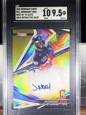 2022 Jhonkensy Noel Bowman’s Best Gold Best Of 2022 Auto #B22-JN /50 SGC 10/9.5