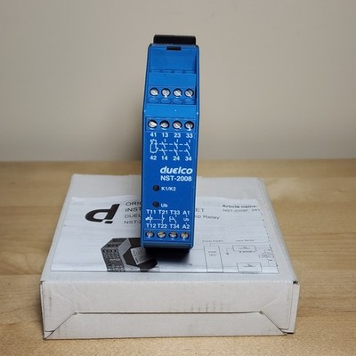 Duelco NST-2008F 42080010 Safety Relay 24VDC Emergency Stop