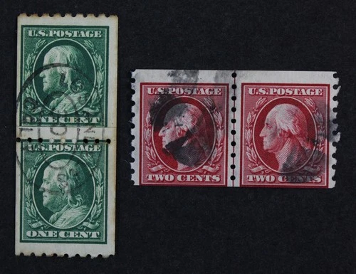 CKStamps: US Stamps Collection Scott#390 393 1c 2c Used