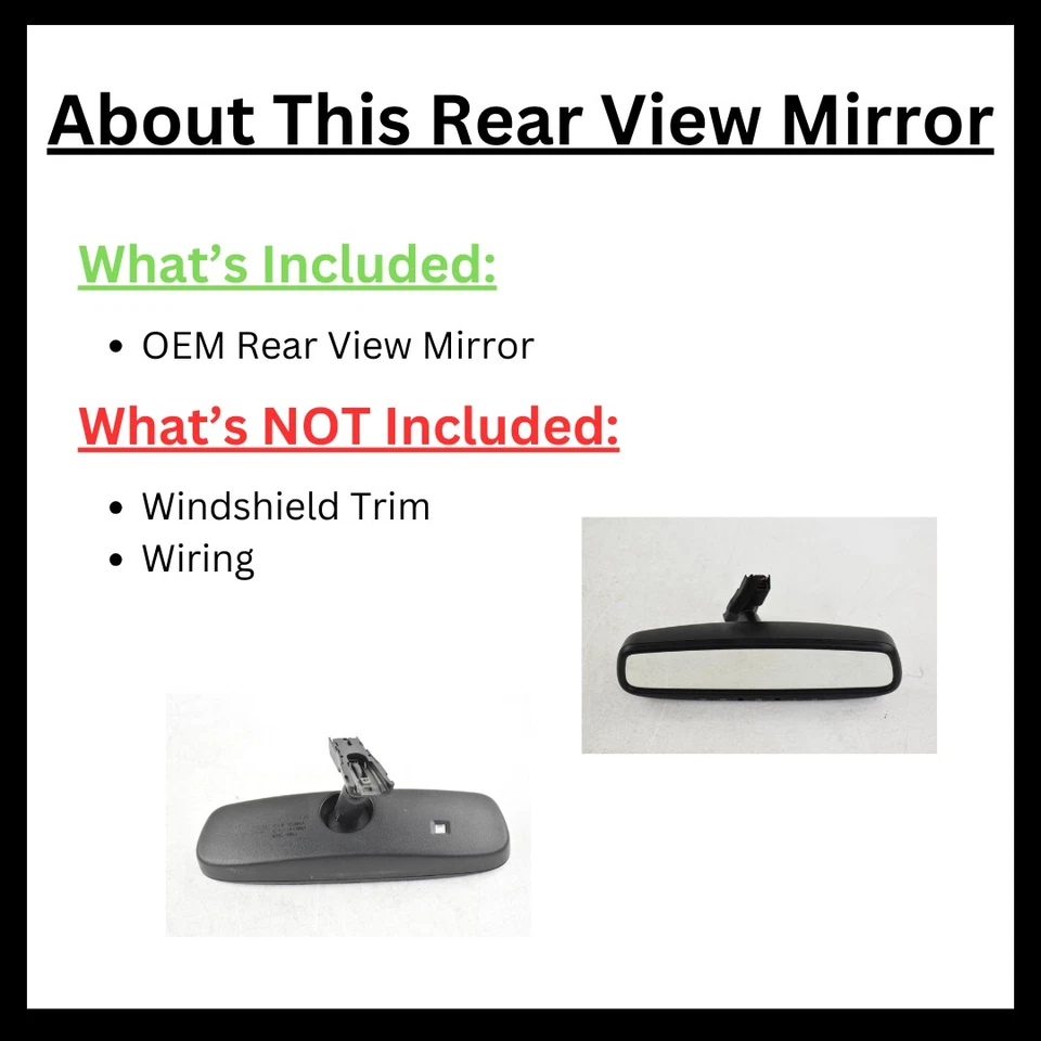2013 Chrysler 200 Rear View Mirror Automatic Dimming w/Microphone, Used - Image 3 of 4