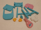 Zuru My Mini Baby Series 2 Brown Haired Baby Teal High Chair Pink Bib NEW — photo 8