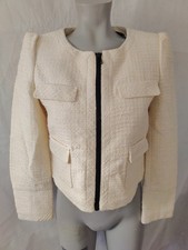Worthington Petite Ivory Fully Lined Women's Short Blazer Size PM NWT