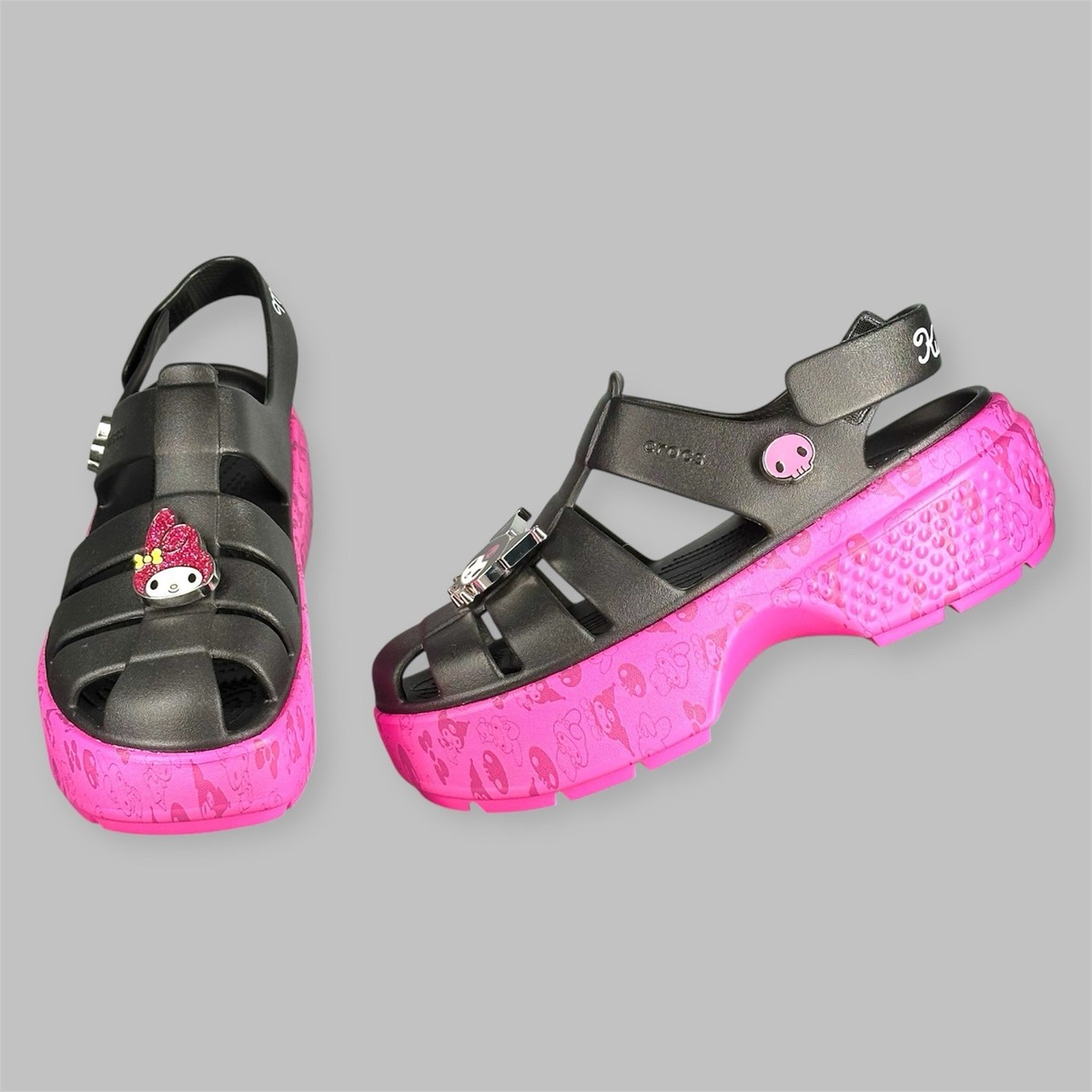 京洛風趣 Crocs Hello Kitty And Friends My Melody and Kuromi Stomp Sandal