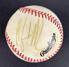 Randy Savage Macho Man & Hulk Hogan “Mega Powers” Dual Signed Auto Baseball JSA