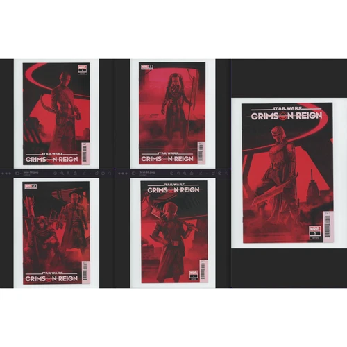 Star Wars Crimson Reign #1-5 Lot Rahzzah Variants Marvel Comics