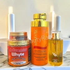 Advance Whyte Soap + Carrot Glow Whitening Lotion & Oil Set | Brightening 3pc👌